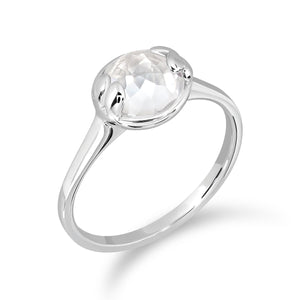 แหวนพลอยประจำวันเกิด เสริมการเงิน Thursday | Lucky Me Ring- White Gold (White Topaz)
