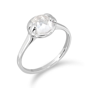 แหวนพลอยประจำวันเกิด (พฤหัส) | Lucky Me Ring- White Gold (White Topaz)