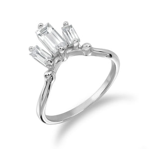 Love & Flirt Ring (RD)- White Topaz