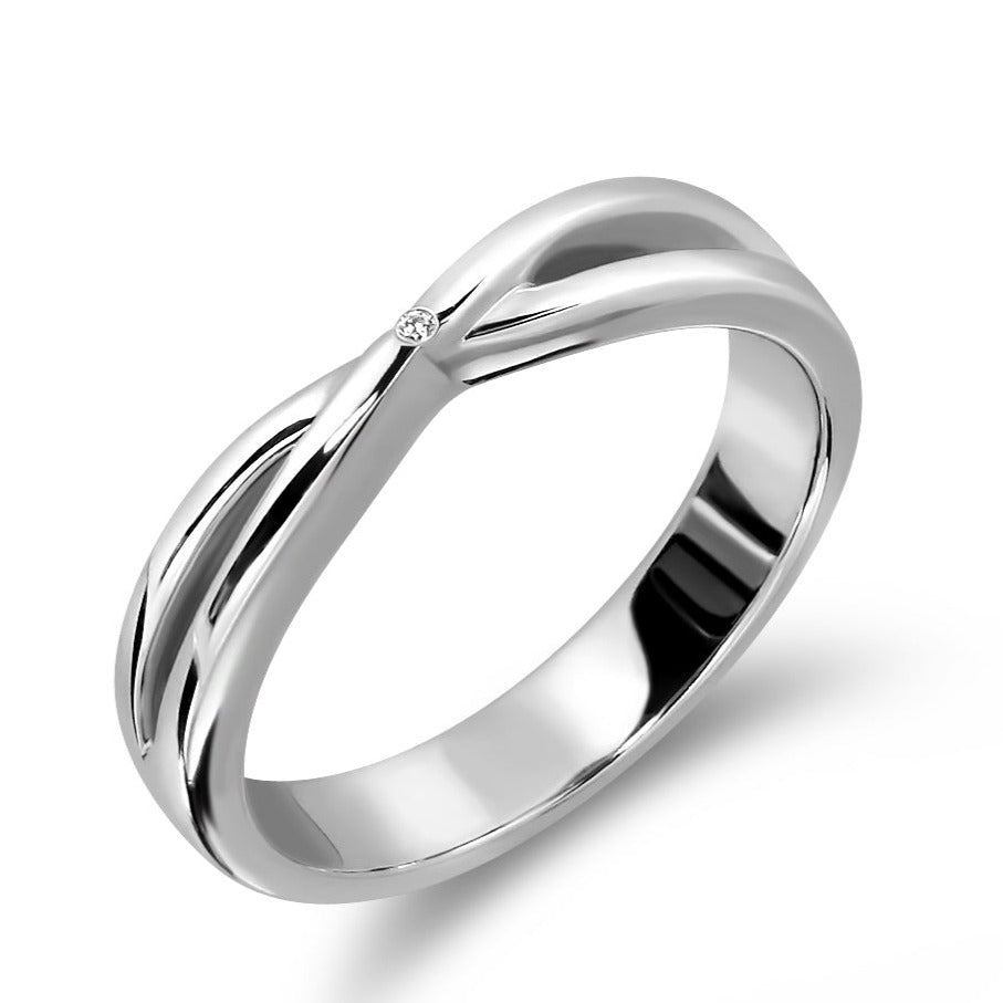 Customised Designer Platinum Couple Rings for Him & Her JL PT 536