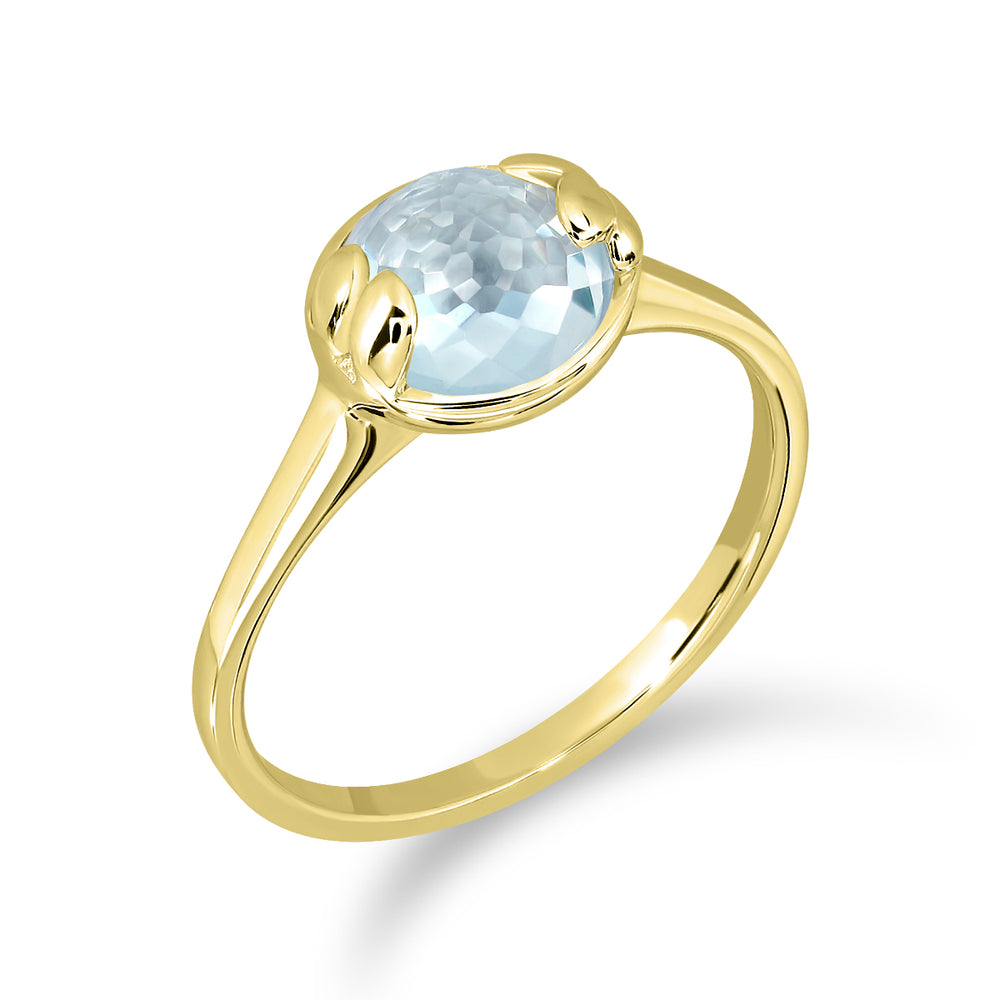 
            
                Load image into Gallery viewer, แหวนพลอยประจำวันเกิด (พุธ) | Lucky Me Blue Topaz Ring
            
        