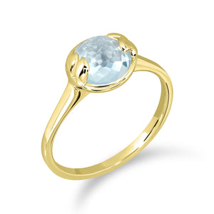แหวนพลอยประจำวันเกิด เสริมการเงิน Wednesday | Lucky Me Blue Topaz Ring
