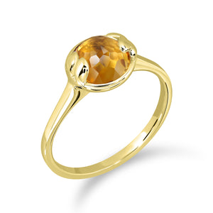 แหวนพลอยประจำวันเกิด เสริมการเงิน Monday | Lucky Me Citrine Ring