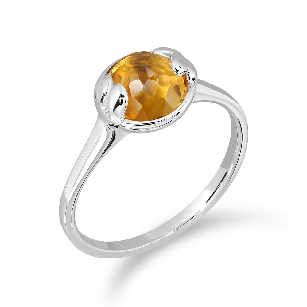 à¹à¸«à¸§à¸™à¸žà¸¥à¸­à¸¢à¸›à¸£à¸°à¸ˆà¸³à¸§à¸±à¸™à¹€à¸à¸´à¸” (à¸ˆà¸±à¸™à¸—à¸£à¹Œ) | Lucky Me Ring- White Gold (Citrine)