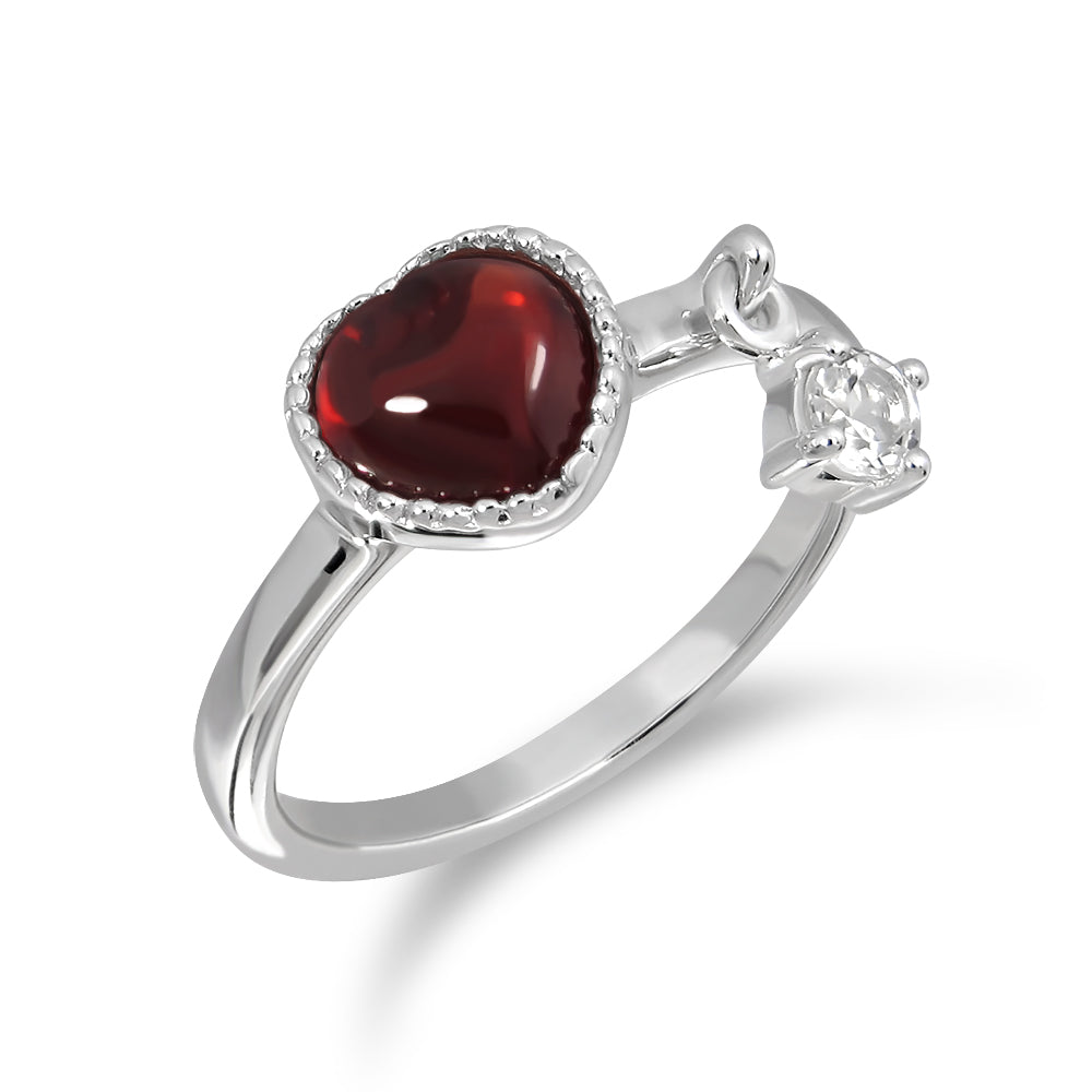 Darling Ring (RD) Thurs - Red Garnet