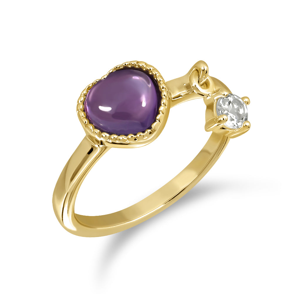 
            
                Load image into Gallery viewer, Darling Ring (Gold) Fri - Amethyst
            
        