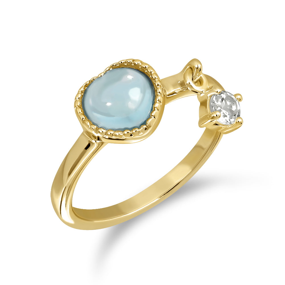 Darling Ring (Gold) Sat - Blue Topaz