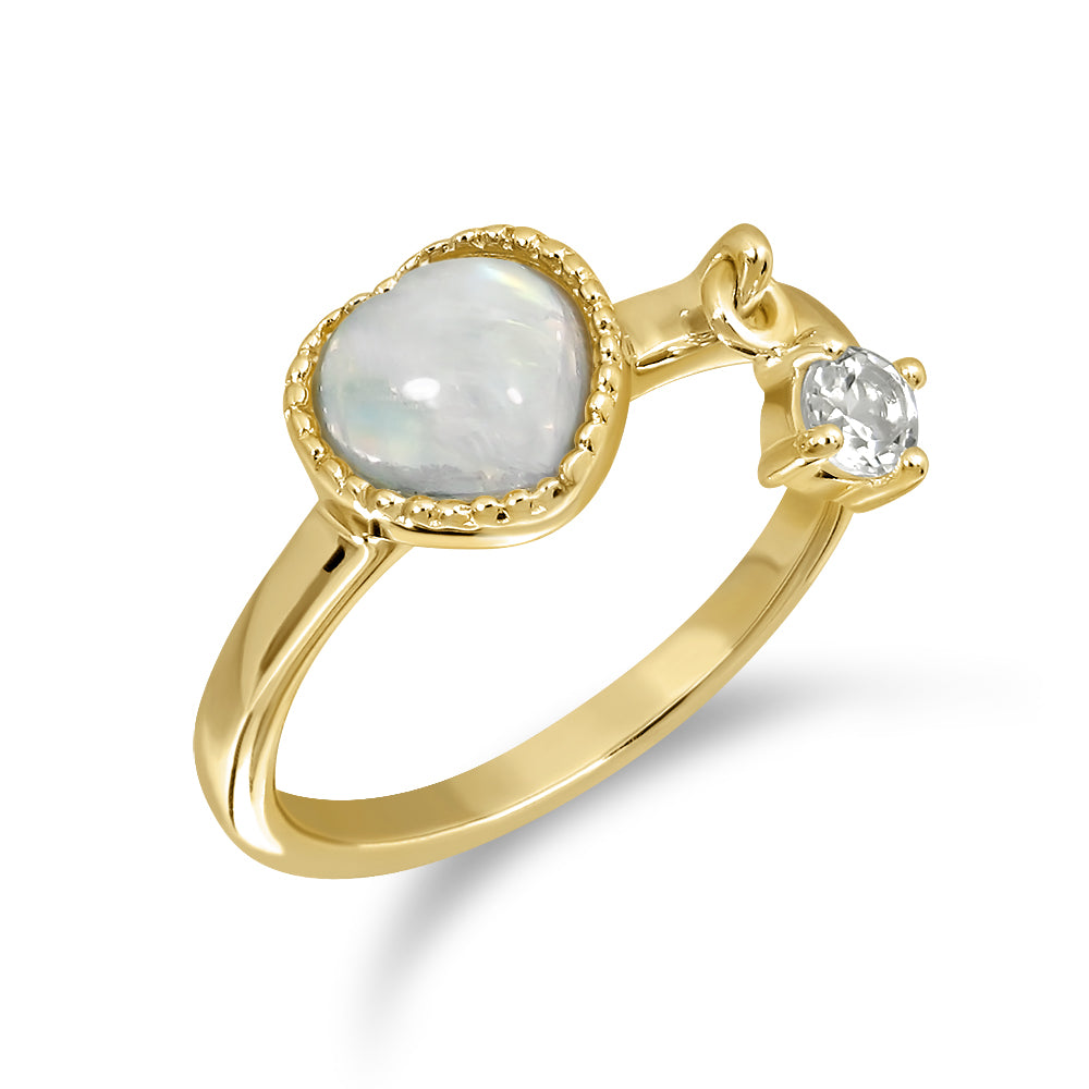 Darling Ring (Gold) Weds - Moonstone