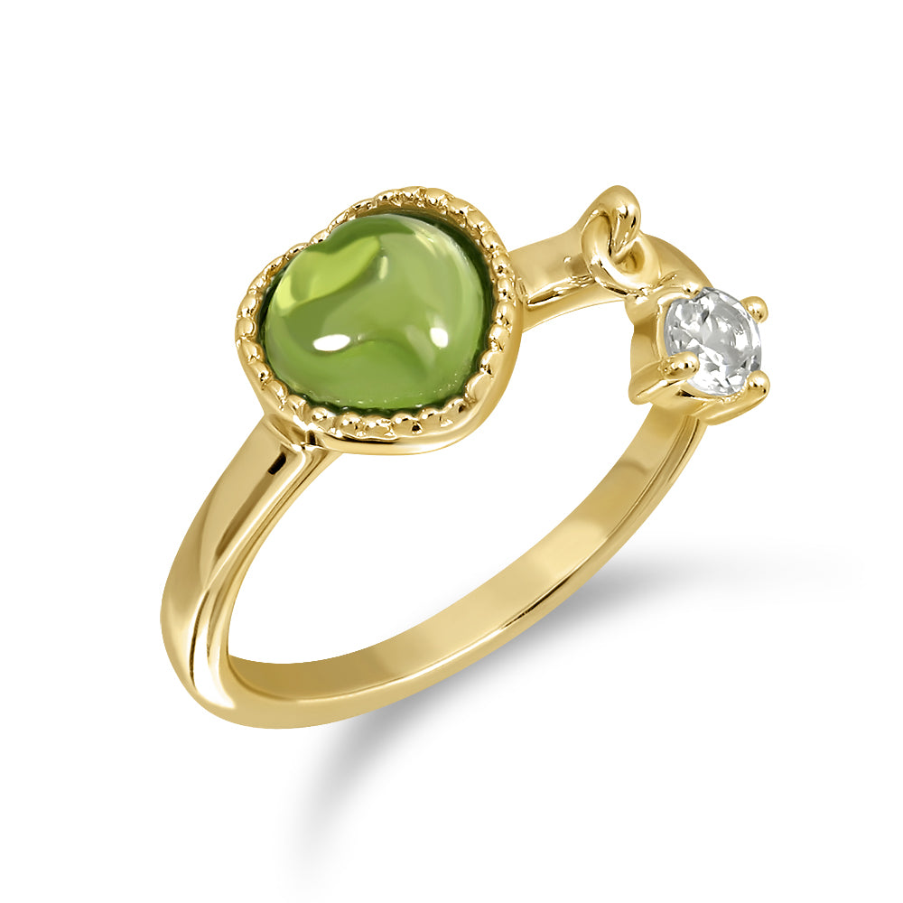 
            
                Load image into Gallery viewer, Darling Ring (Gold) Sun - Peridot
            
        