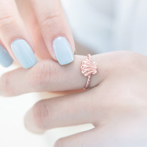 
            
                Load image into Gallery viewer, Precious Shell Stack Ring - Pink Gold
            
        