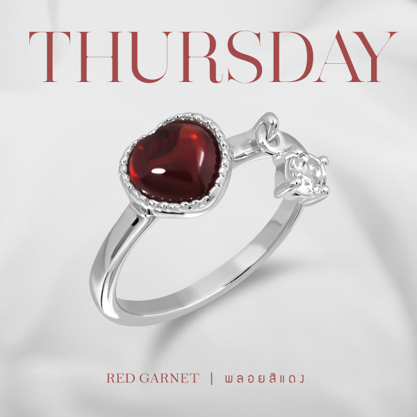 Darling Ring (RD) Thurs - Red Garnet