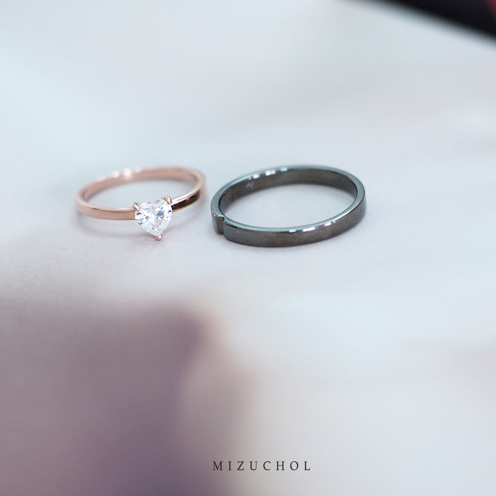 Mini Heart Couple Ring - Male (BRD)