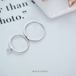Mini Heart Couple Ring - Male (RD)