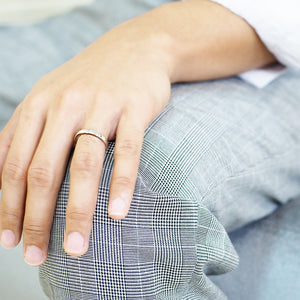 Mini Heart Couple Ring - Male (RD)