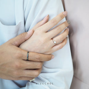 Mini Heart Couple Ring - Male (RD)