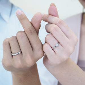 Mini Heart Couple Ring - Female (PK)