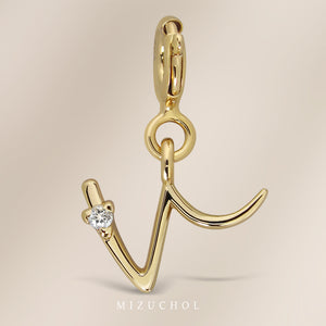 Chapter Pendant - Gold (A-Z)