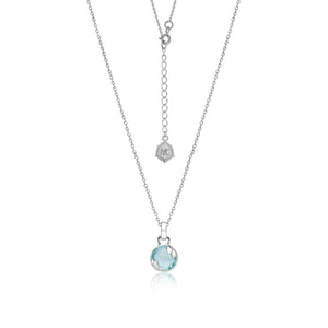 à¸ªà¸£à¹‰à¸­à¸¢à¸žà¸¥à¸­à¸¢à¸›à¸£à¸°à¸ˆà¸³à¸§à¸±à¸™à¹€à¸à¸´à¸” (à¸žà¸¸à¸˜) | Lucky Me Necklace - RD (Blue Topaz)