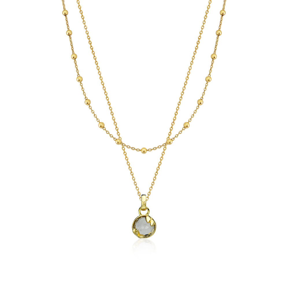 
            
                Load image into Gallery viewer, Lucky Me Double Layer Necklace - G (Tue)
            
        