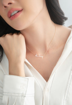 Yours Necklace - 18K Pink Gold