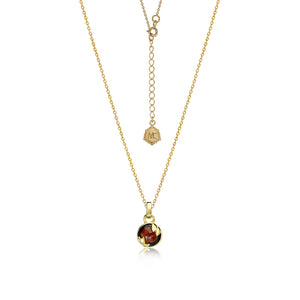 สร้อยพลอยประจำวันเกิด เสริมดวงการเงิน Saturday | Lucky Me Necklace - Gold (Red Garnet)