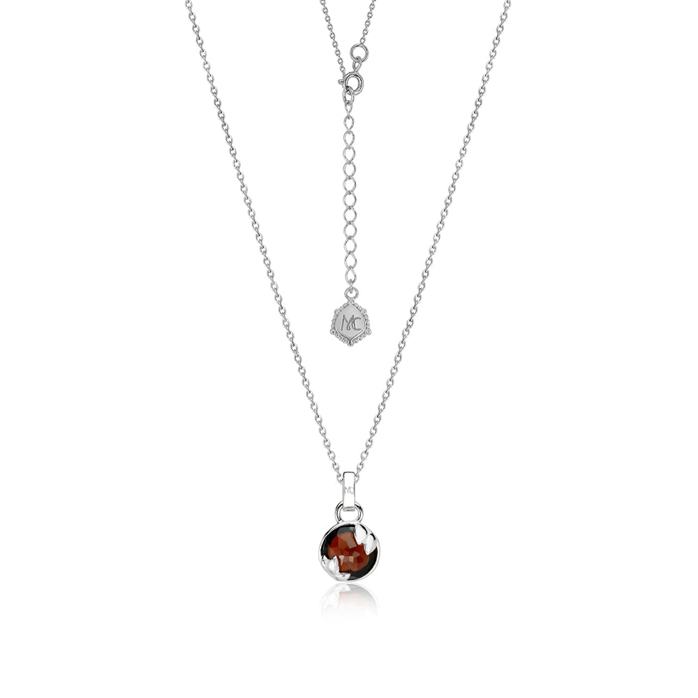 à¸ªà¸£à¹‰à¸­à¸¢à¸žà¸¥à¸­à¸¢à¸›à¸£à¸°à¸ˆà¸³à¸§à¸±à¸™à¹€à¸à¸´à¸” (à¹€à¸ªà¸²à¸£à¹Œ) | Lucky Me Necklace - RD (Red Garnet)