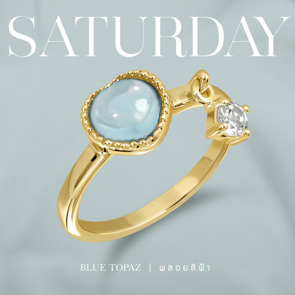 Darling Ring (Gold) Sat - Blue Topaz