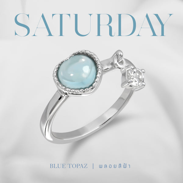 Darling Ring (RD) Sat - Blue Topaz