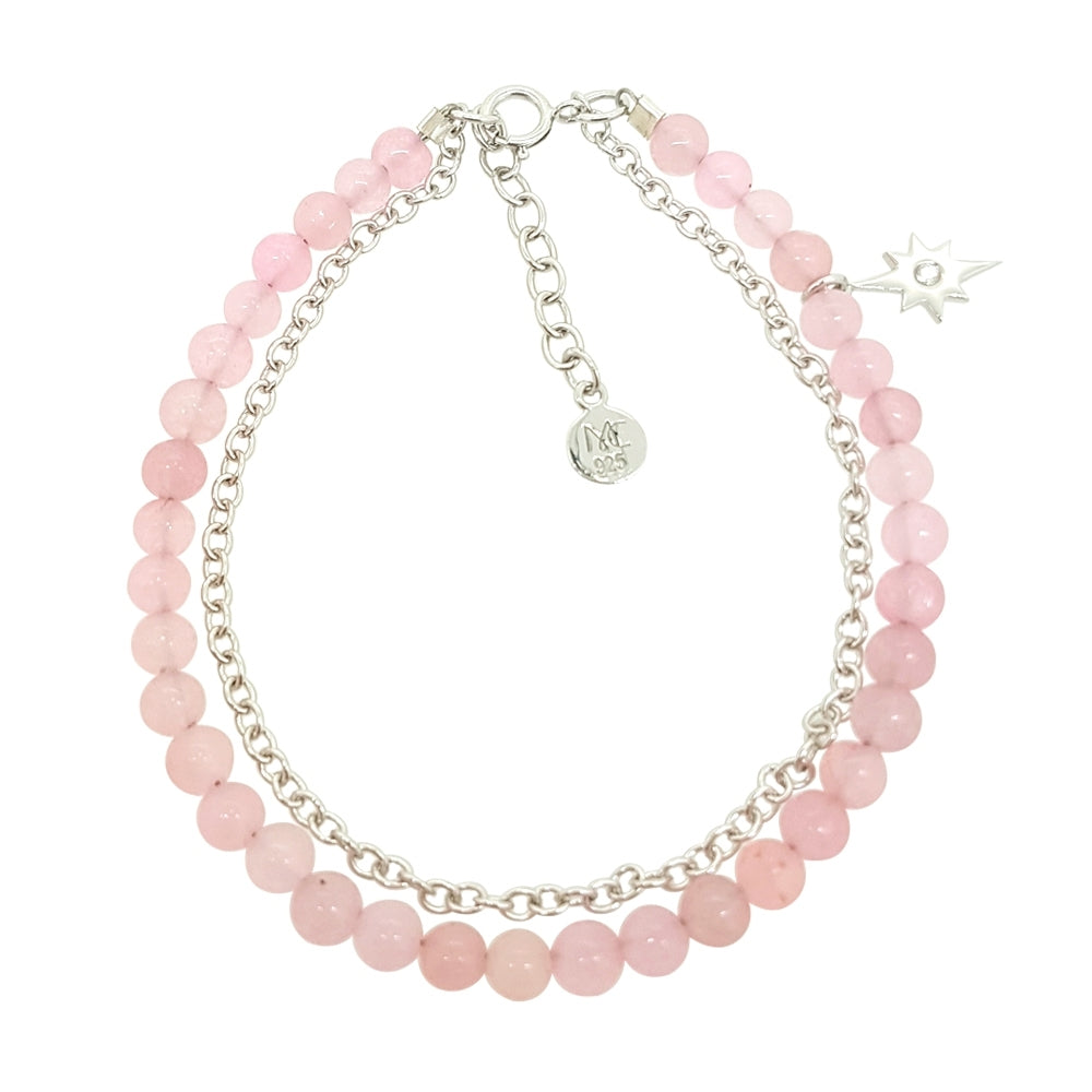 Bubbly Dream Bracelet - Rose Quarts