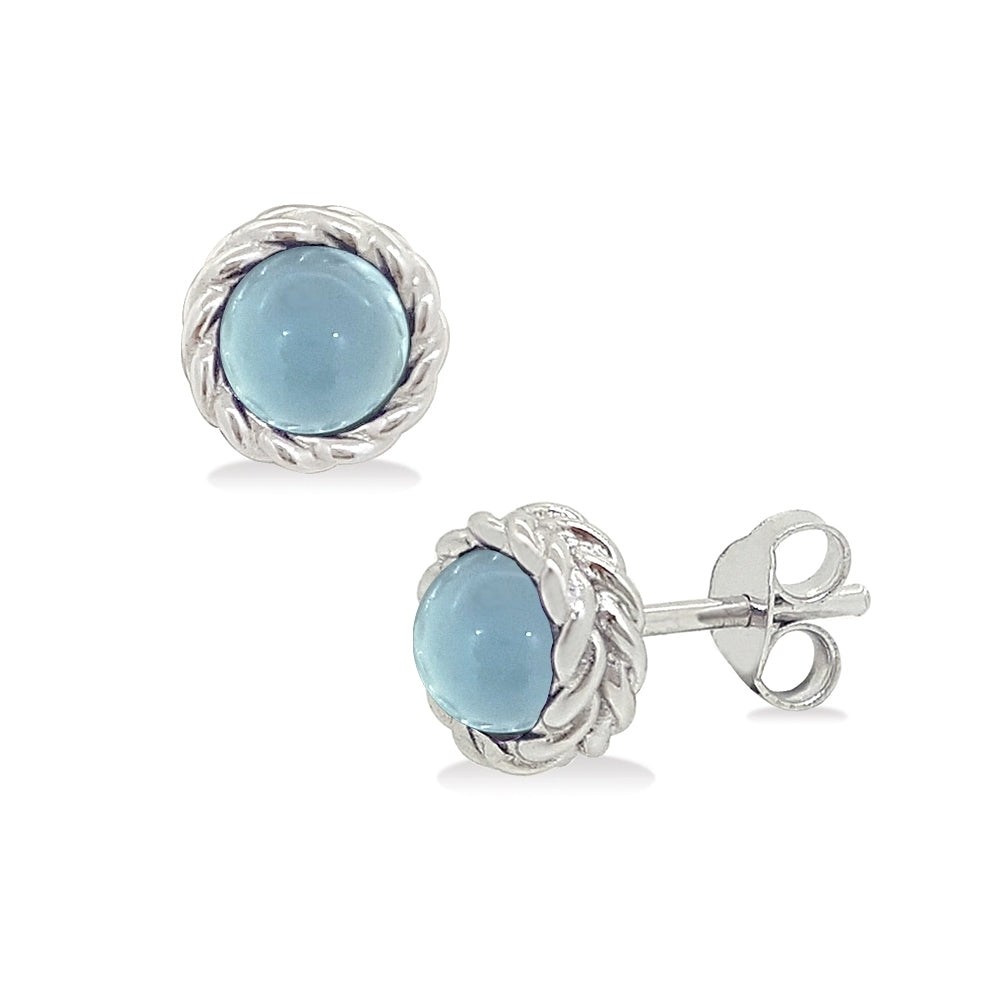 Bubbly Dream Earrings - w/ Blue Chalcedony